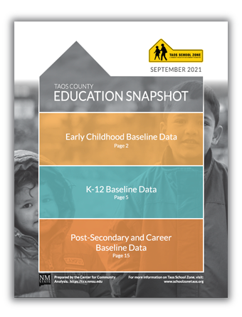 Click here to see the Taos County Education Snapshot