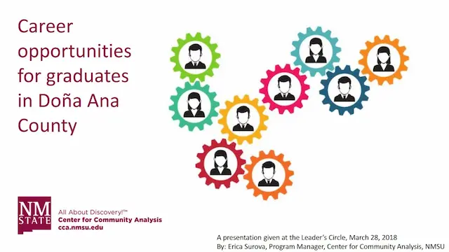 Cover Career Opportunities for Graduates in Doña Ana County