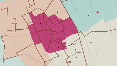 Map cover — LCPS Boundaries, Poverty, Vulnerability, Housing, 2019